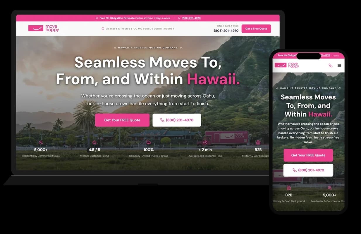 IMoveHappy — website built by Growth Key
