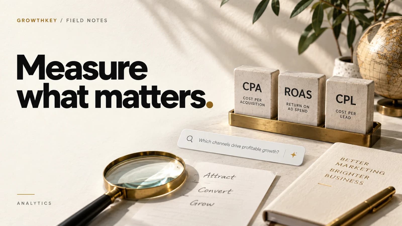 CPA, ROAS, CPL: the three numbers that actually run your marketing