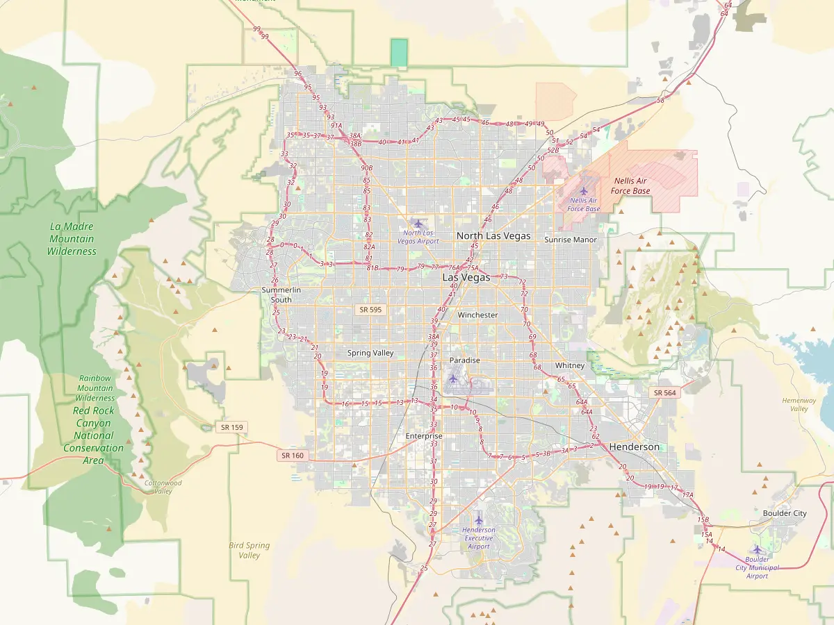 Las Vegas, NV map