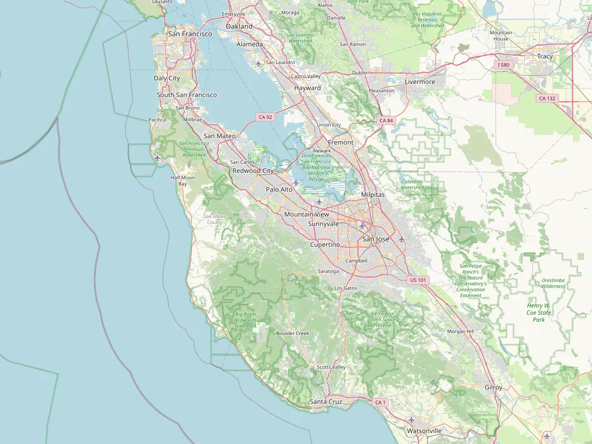 San Jose, CA map